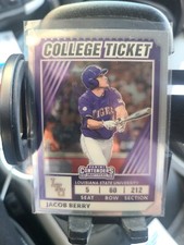 2022 Elite Extra Edition College Tickets Optic #CTO-7 Jacob Berry - LSU Tigers