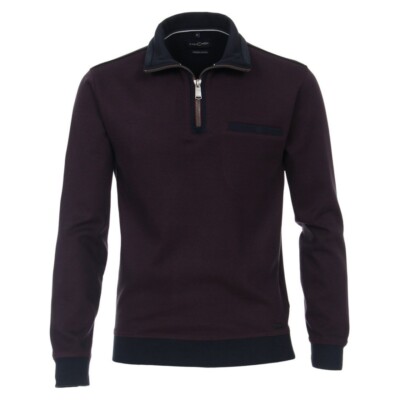 Casamoda Men's Sweatshirt Troyer 413572800 433 Red