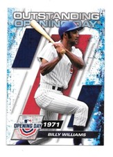 # 2021 Topps Opening Day Baseball Billy Williams Cubs Outstanding #OOD-7 NRMT