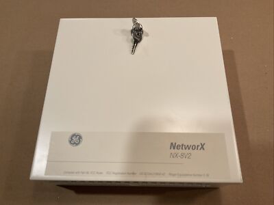 GE NetworX NX-8V2 Security Alarm System Panel, Enclosure & Power