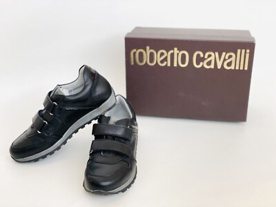 Roberto Cavalli junior boys black CB40210 Size 34 NEW In Box