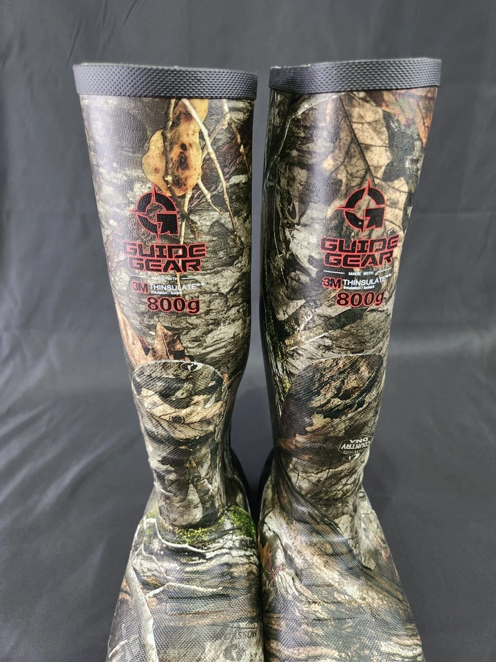 Guide Gear Hombre Botas de Goma Aisladas Impermeables 800 gramos Ajuste al Tobillo Roble Mossy Foto 2 de 4