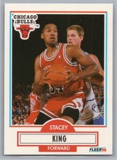 1990-91 Fleer - Stacey King #27 (RC)