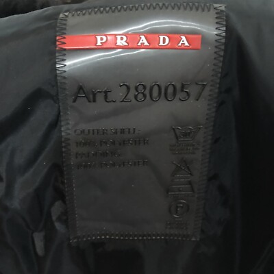 Prada Black Hooded Genuine Fox Fur Trimmed Jacket w. Prada Prada Black Hooded Genuine Fox Fur Trimmed Jacket w. Prada