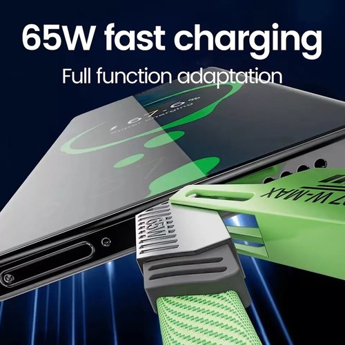 65W Fast Charging USB Type C 4in1 Charger For Samsung S24 S23 FE S22 S21 IOS - Photo 3 sur 11