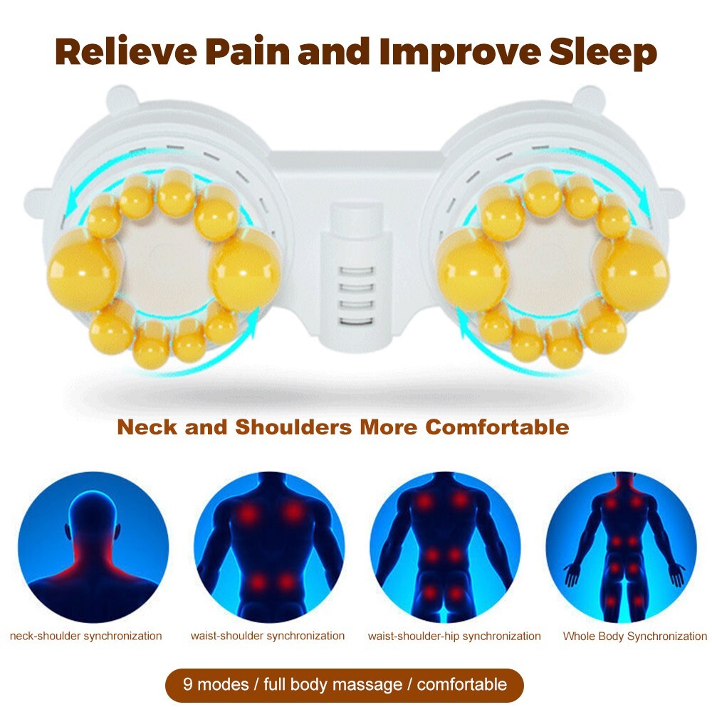 Full Body Massage Mattress Mat Memory Foam With Heat 10 Vibration