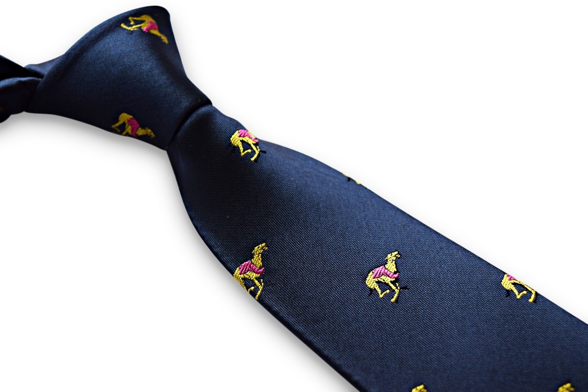 Yves Saint Laurent, Cravatta Da Uomo Blu In Lana, (segni Di Utilizzo - Foto 4