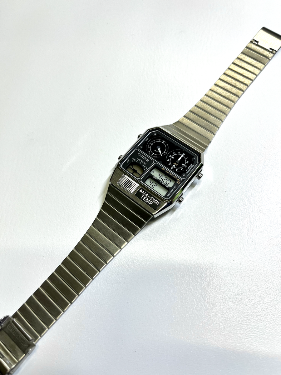 CITIZEN VAGARY ANA-DIGI-TEMP 腕時計 Citizen Ana-Digi Temp JG2101-78E 33mm Silver Stainless Steel