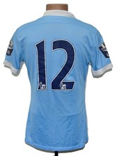 MATCH WORN RESERVE MANCHESTER CITY 2015/2016 HOME FOOTBALL SHIRT SIZE M #12