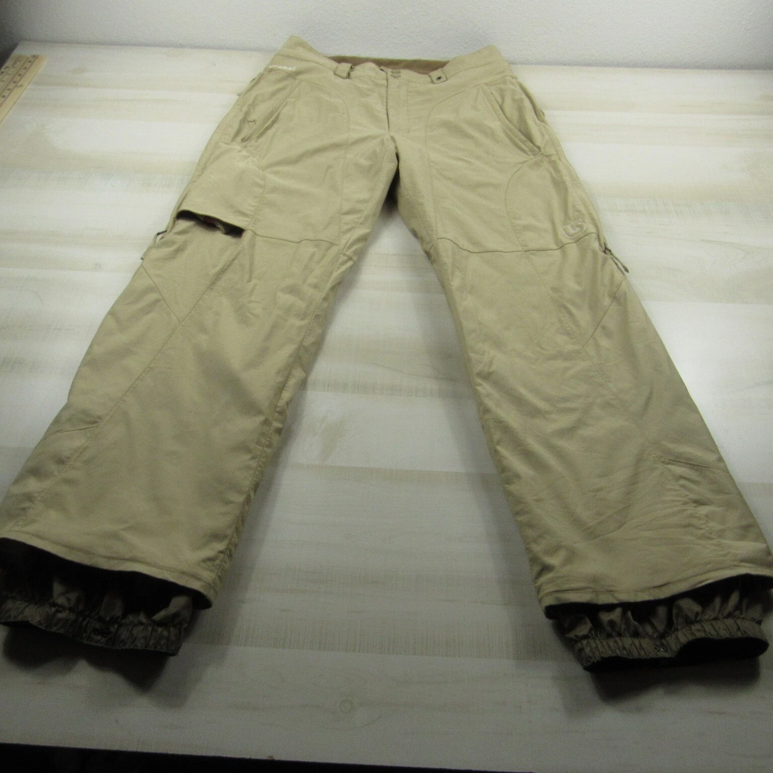 burton cargo snowboarding ski outdoor tan pants