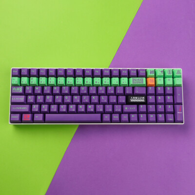 GMK Copy EVA-01 Style Keycap Cherry Profile PBT Set for Cherry MX