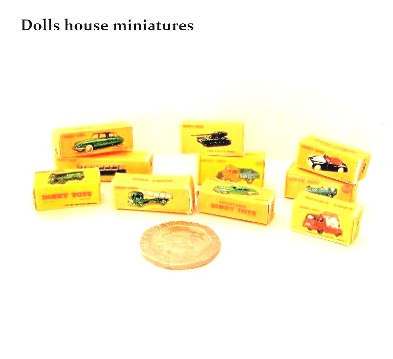 TOY CAR BOXES DOLLS HOUSE miniatures eBay