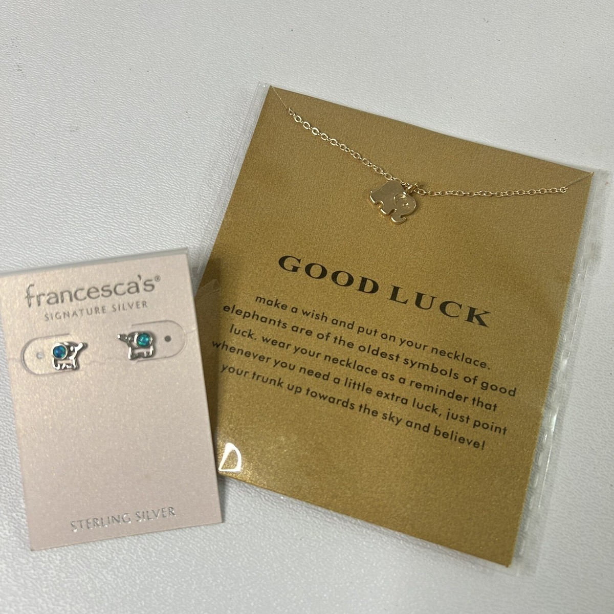 New Elephant Good Luck Necklace Francesca's Silver Elephant