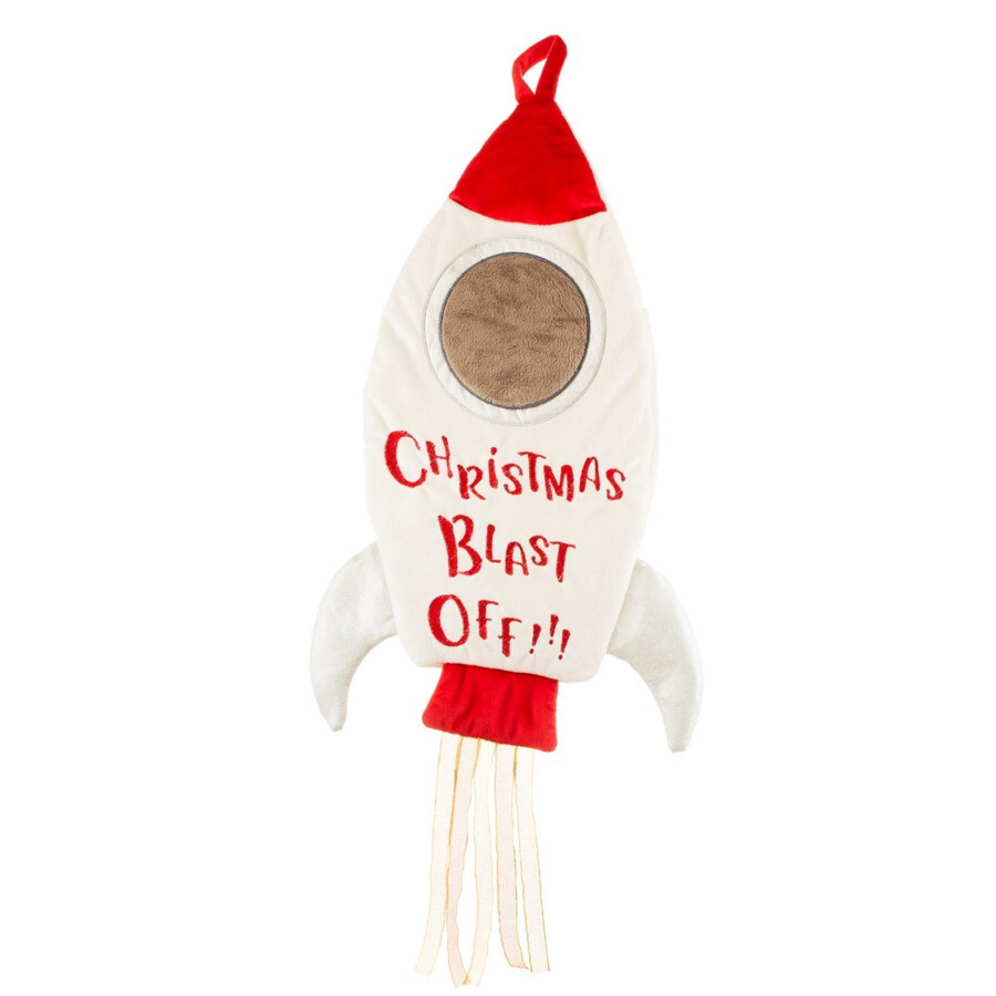 Christmas Stocking Hanging Xmas Santa Sack Kids Blast off Rocket Sass & Belle