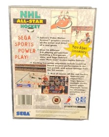 NHL All-Star Hockey (Sega Saturn, 1995) Game, Case, Manual, & Registration Card