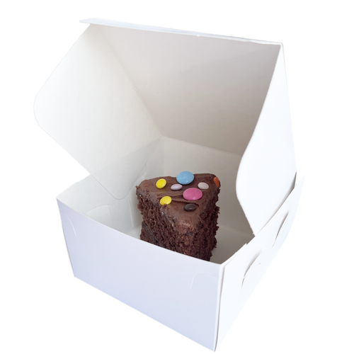 White Folding Cardboard Cake Box / Cupcake Boxes /Wedding / Birthday - ALL SIZES - Picture 4 of 17