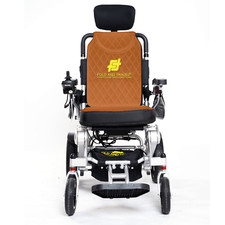 Fold And Travel Auto Recline Lightweight Foldable Electric Power Wheelchair