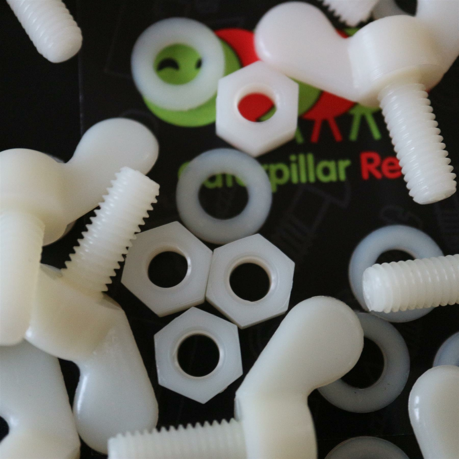 50x Dado ad alette a farfalla in nylon con filettatura viti a macchina, M6x15mm