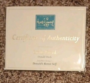 Sealed Disney Classics Collection Certificate of Authenticity: Little Devil