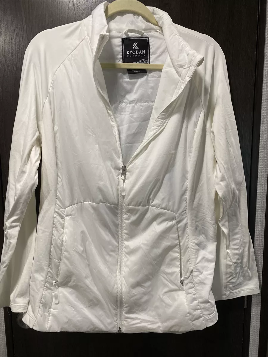 Kyodan Women White Track Active Jacket Size XL