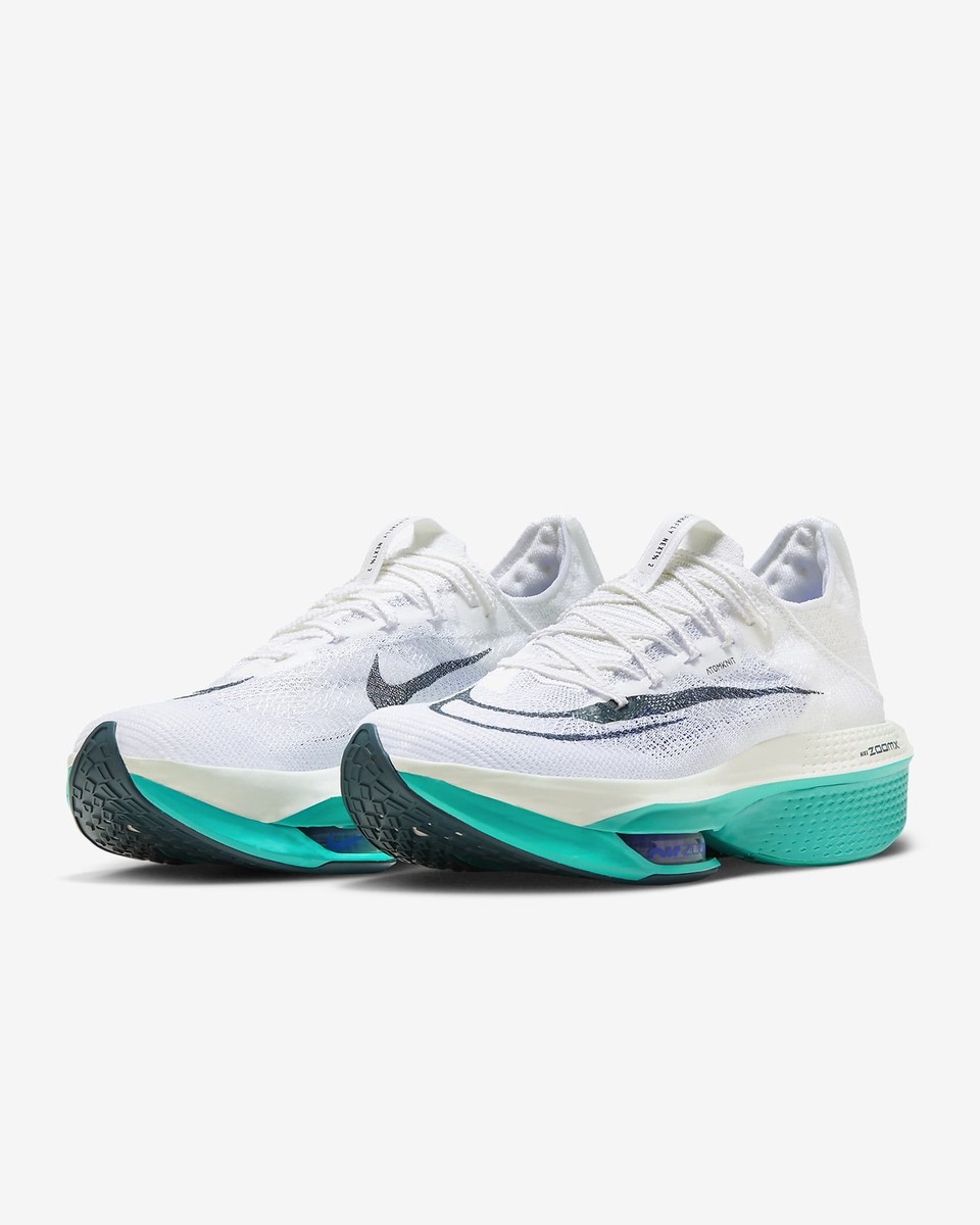 新品 W AIR ZOOM ALPHAFLY NEXT% 2 JADE 24cm Nike Air Zoom Alphafly Next% 2 White Clear Jade Men's