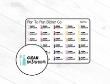 2629-6~~Clean Bathroom Planner Stickers.