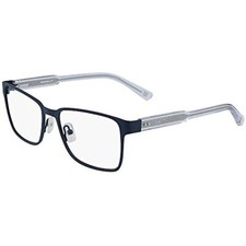 NEW MARCHON NYC M-2009 412 Navy Clear Eyeglasses 53mm with Case