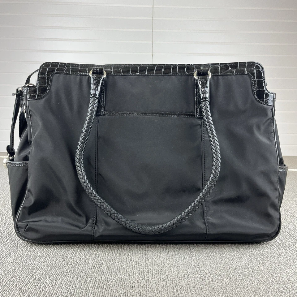 Bolso de Mano Inteligente Brighton Maxwell Maletín Técnico Bolso de Mano Cuero Nylon ¡COMO NUEVO! Foto 2 de 4