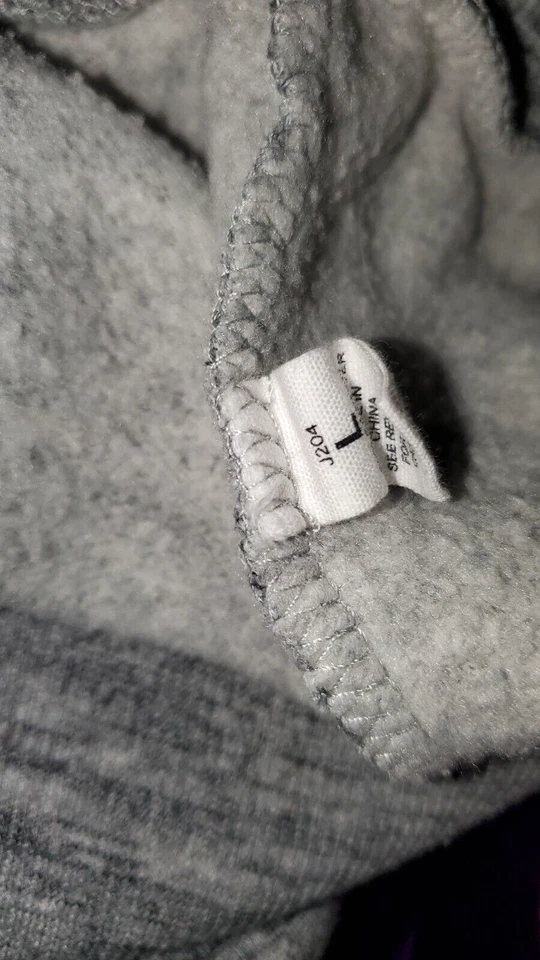 Reflex Hoodie Pink & Gray Full Zip Love Drawstring Beach Pocket Juniors Large - Image 4 of 4