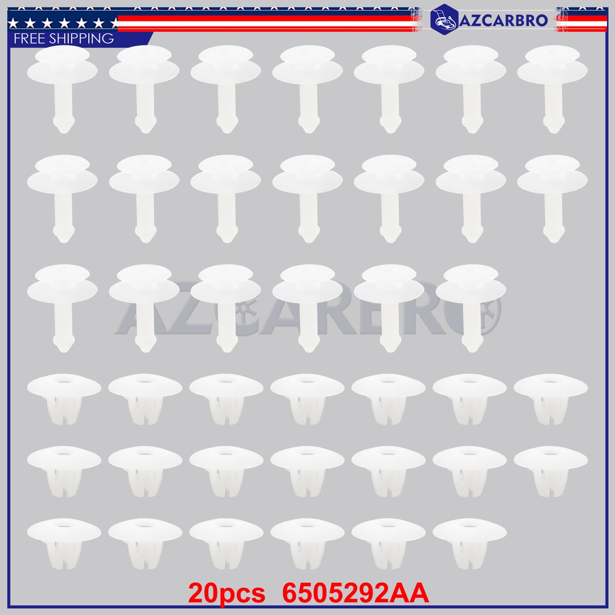 20pcs Car Door Shell Trim Panel Clip Retainer For Dodge Grand