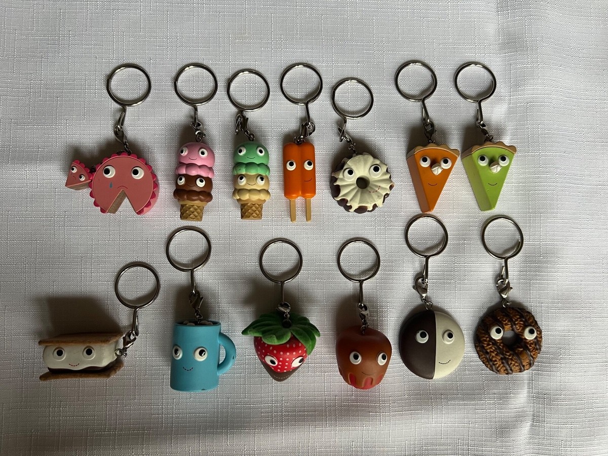Kidrobot Yummy World Keychains Desserts Lot of 13 Including Cake