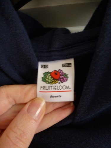 12-13 Years Navy Blue ESC Fruit of the Loom Hooded Jumper with Kangaroo Pocket - Picture 5 of 11