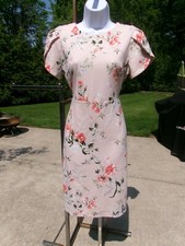 NWOT ANN TAYLOR PEACH FLORAL PRINT DRESS 4