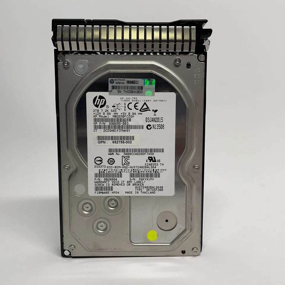 Seagate MB2000FCZGH 2TB 3.5" FC 7200RPM HP 698695-001 Enterprise HDD - Image 2 of 4