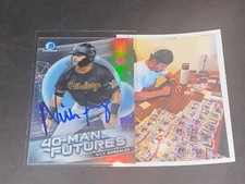Nick Gonzales Pirates Auto Signed 2021 Bowman 40 Man Futures Card .