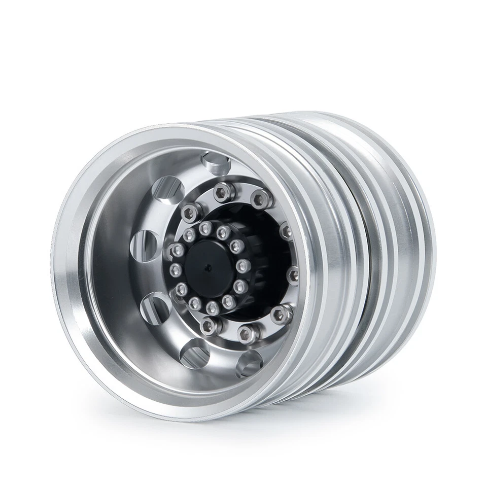 AXSPEED 1/2/4x Metall Rückseite Radnaben Felgen für 1/14 RC Tamiya Tractor Auto - Bild 4 von 4