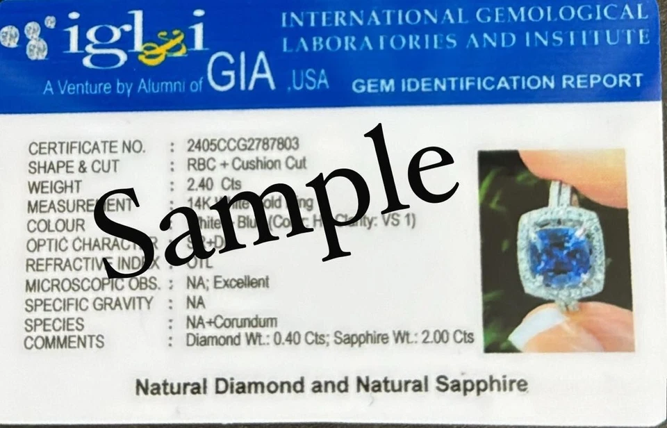 2.54 Ct Natural Aquamarine Diamond Wedding Bridal Eternity Band 14K White Gold - Image 3 of 4