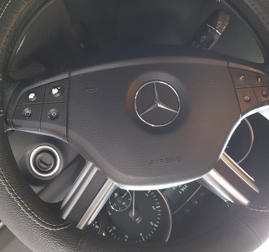 Mercedes Benz W251 W164 Peeling Steering Wheel Button Repair Decals