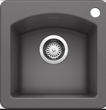 Blanco 440205 Diamond 15" Drop-In or Undermount Single Basin - Cinder