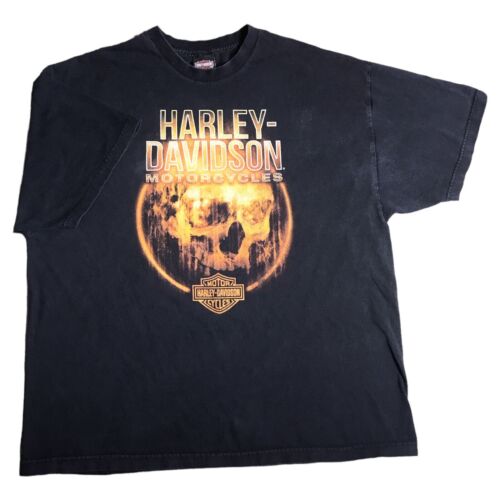 T-Shirt Harley Davidson Herren Etikett 3XL Schädel schwarz Motorräder St. Paul Minnesota - Bild 1 von 8