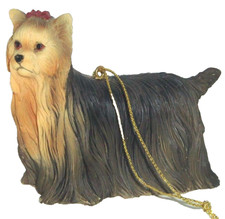 Yorkie Yorkshire Terrier Ornament Christmas Tree Figurine Dog Holiday