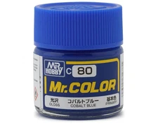 GSI Creos Mr. Hobby C80 Semi-Gloss Cobalt Blue Acrylic Hobby Paint 10ml GUZC080
