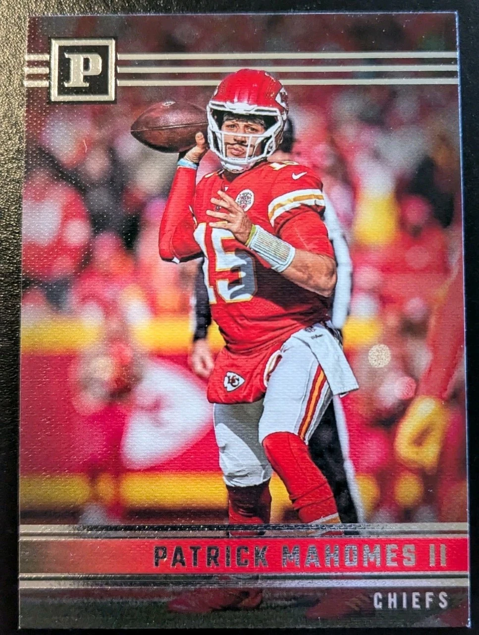 Patrick Mahomes trading card