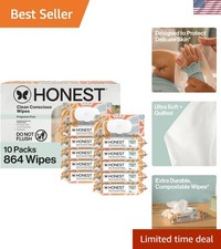 Eco-Friendly Multi-Use Wipes - 864 Count, Plant-Based  Dermatologist Approved