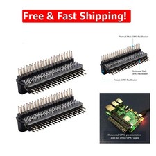 Versatile 40-Pin GPIO Connector for Raspberry Pi - Dual Header, Easy Install