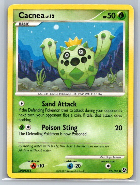 Cacnea 62/106 Common Great Encounters Pokemon Near Mint