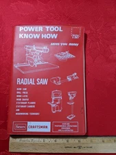 SEARS Craftsman Radial Saw Other Power Tool Know How-Handbook  1975 Vintage 