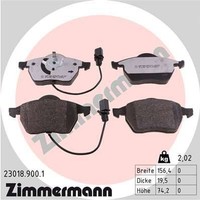 Zimmermann Bremsbelagsatz, Scheibenbremse 23018.900.1 FüR Audi VW Skoda Seat