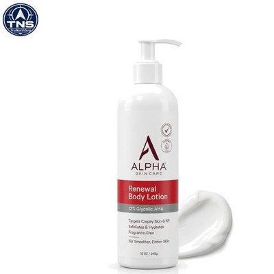 Skin Care Body Lotion 12% Glycolic AHA Anti-Aging Moisturizer Hydrates Exfoli...