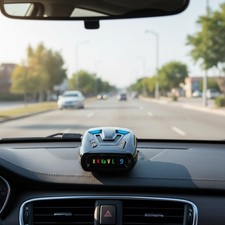 360  Max Coverage CR73 Radar Detector with Bilingual Alerts and Digital Display